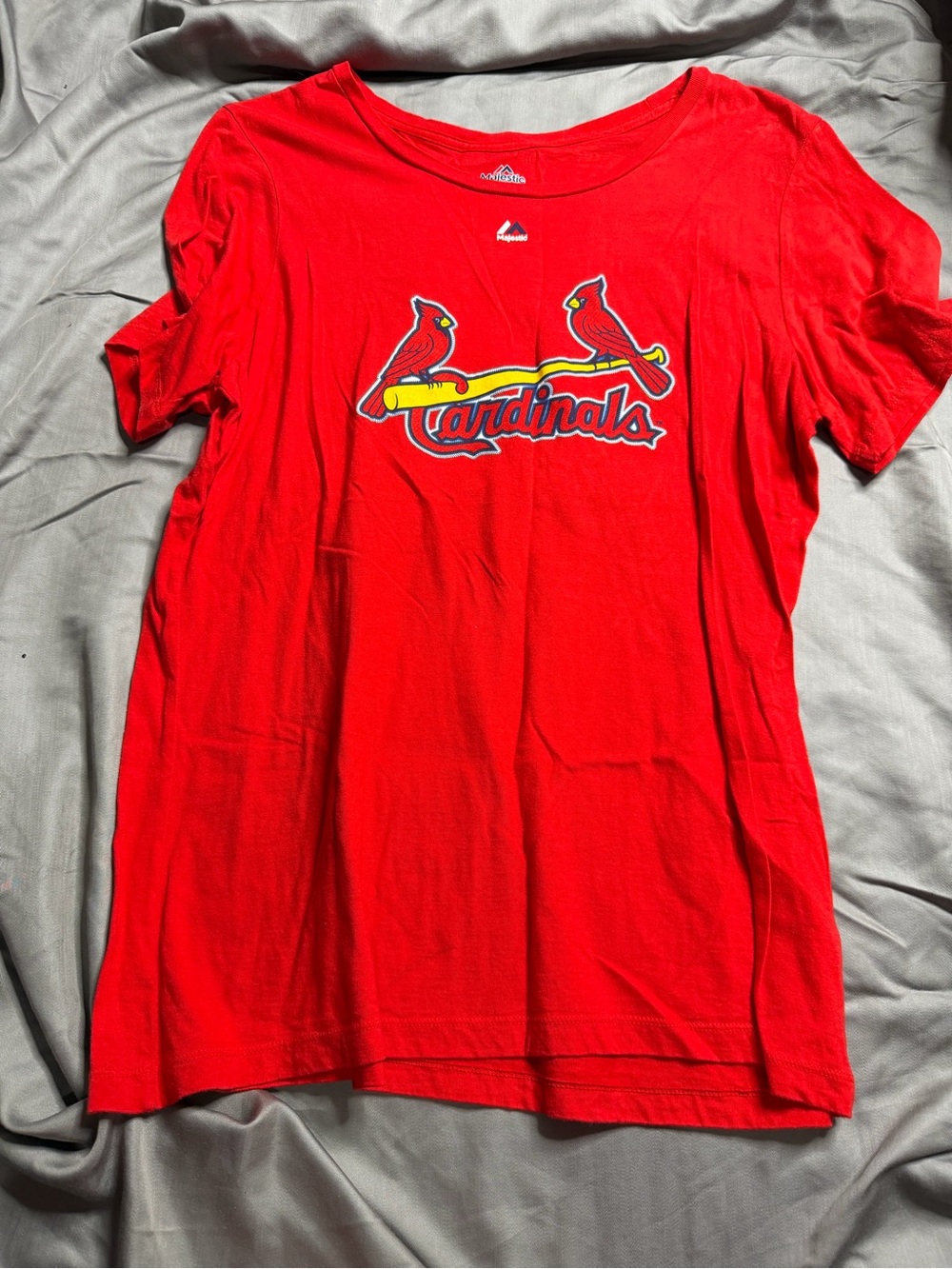 Majestic Red St. Louis Cardinals Logo Tee